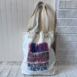 Y2K American Eagle AEO 1977 Nineteen Seventy Seven Tote Bag